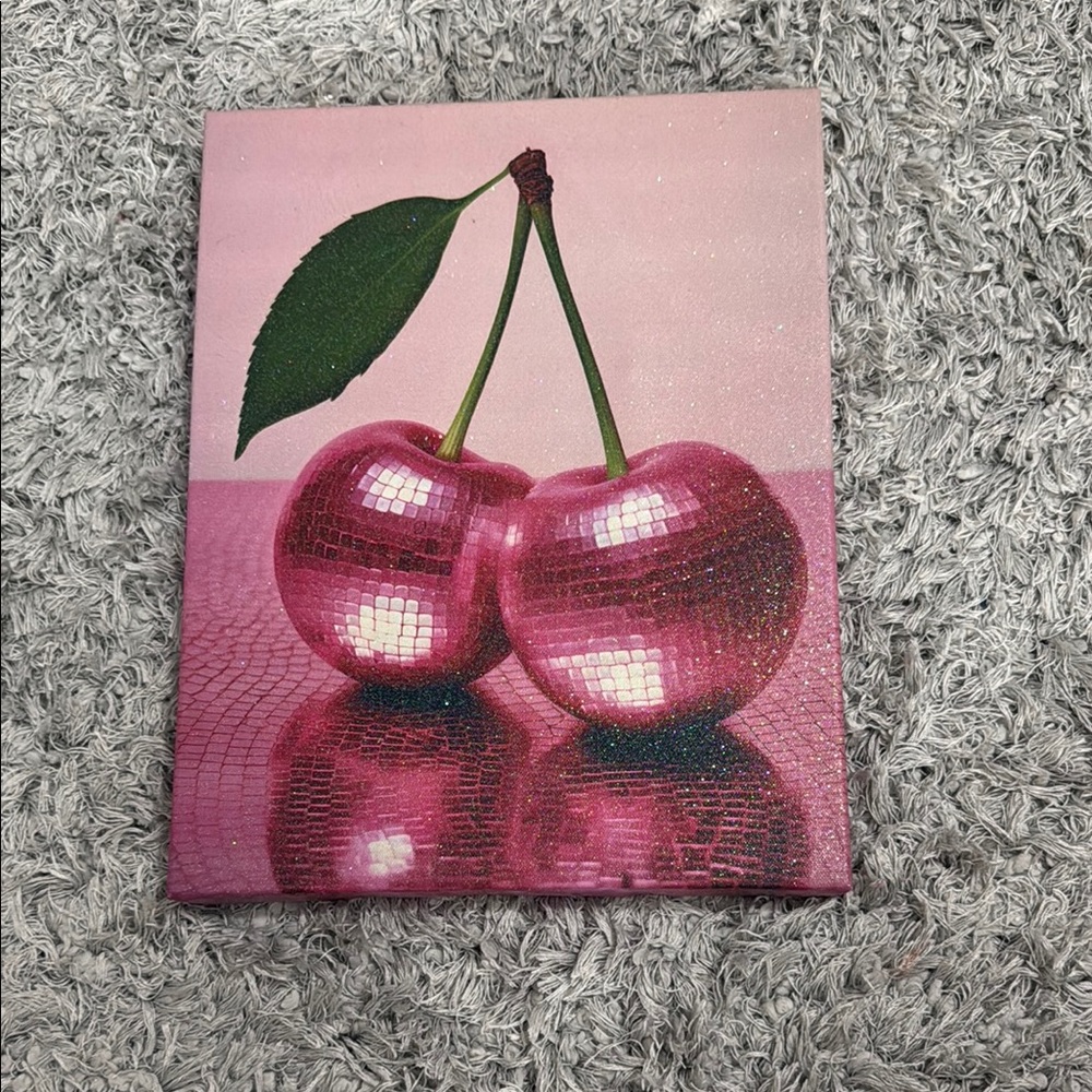 Pink Disco Cherry Canvas Art